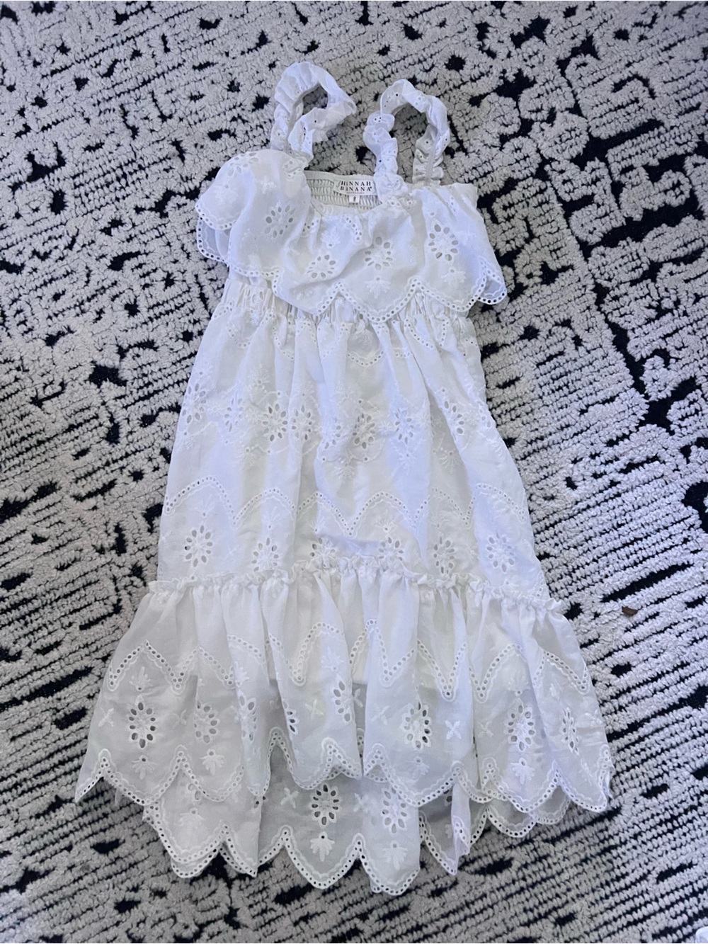 Hannah Banana Eyelet Ruffle Sundress for Kids
